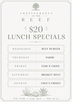 Restaurant in the Reef